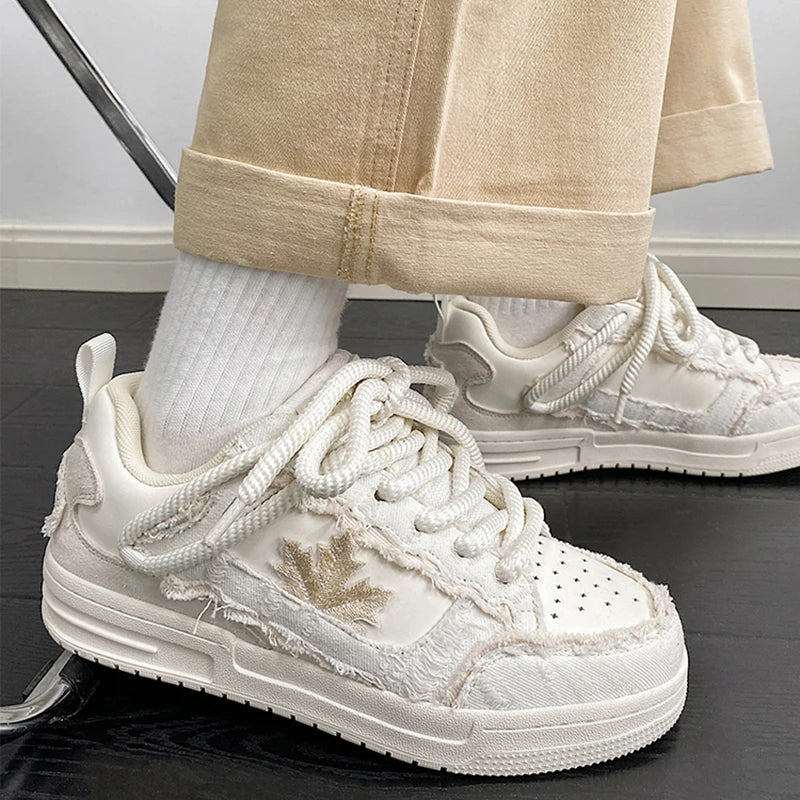 Silver Maple Thick Sole Shoes
