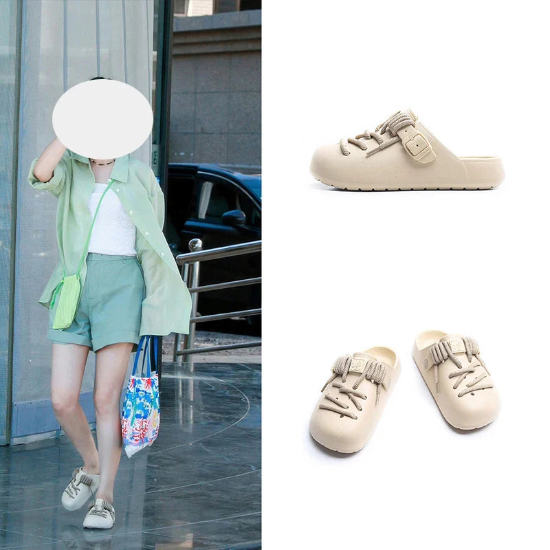 Gap Lacing Style Fleece Shoes
