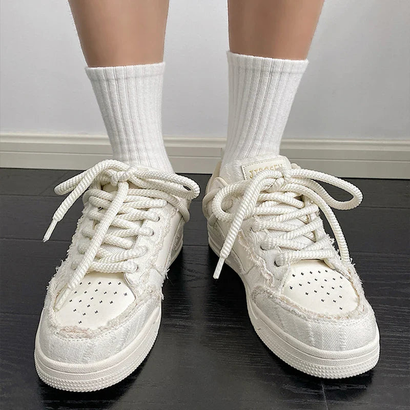 Silver Maple Thick Sole Shoes
