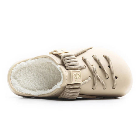 Gap Lacing Style Fleece Shoes
