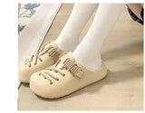 Gap Lacing Style Fleece Shoes